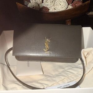 Saint Laurent Dark Gray Crossbody Bag